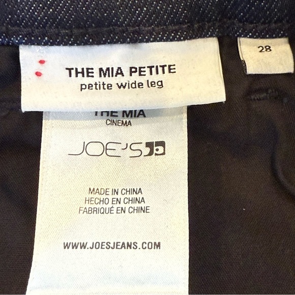 Joe’s The Mia Petite High Rise Wide Leg Jeans In Cinema Size 28P - Picture 10 of 11